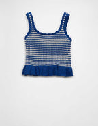 AE Crochet Peplum Tank Top