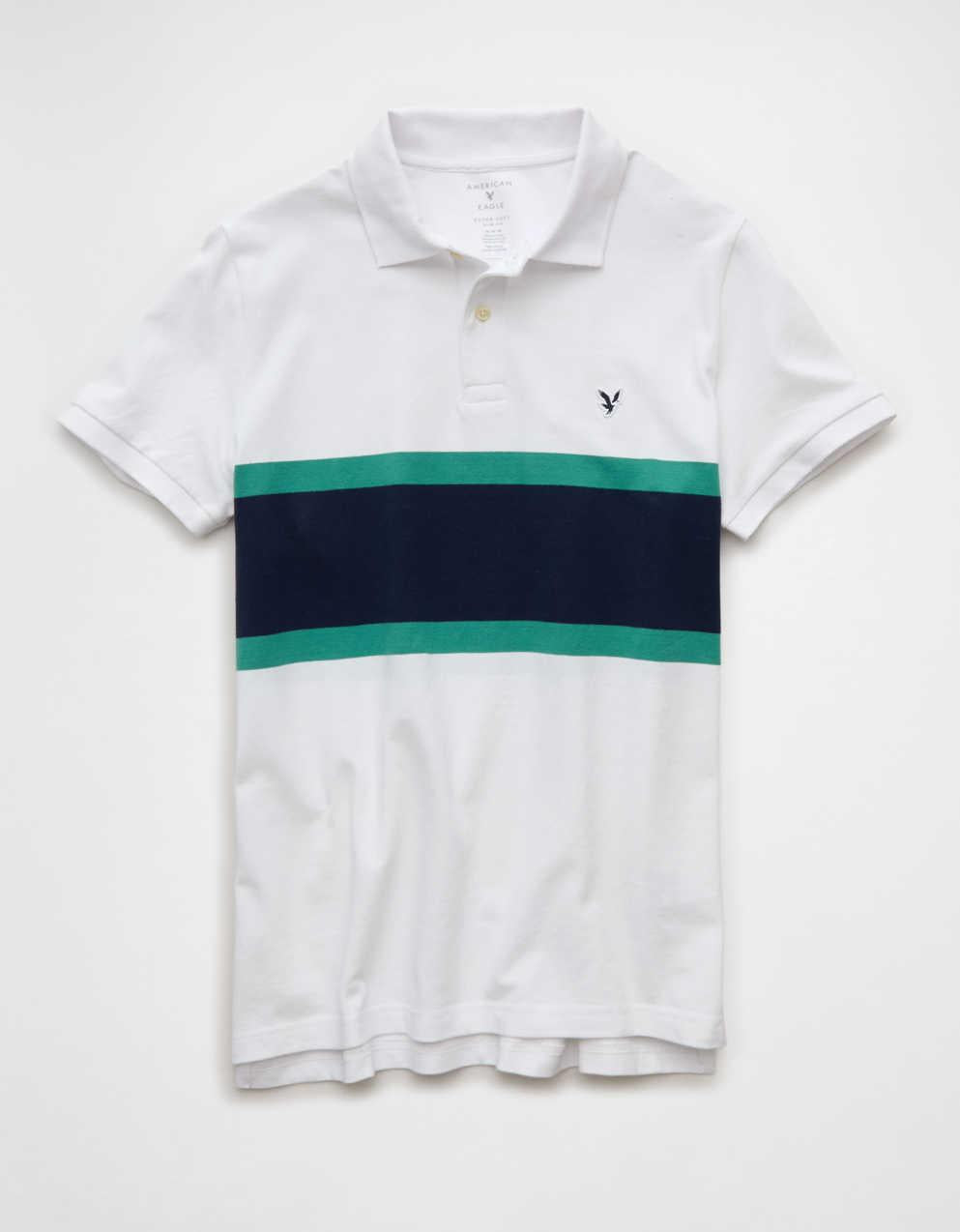 AE Slim Fit Logo Pique Polo Shirt