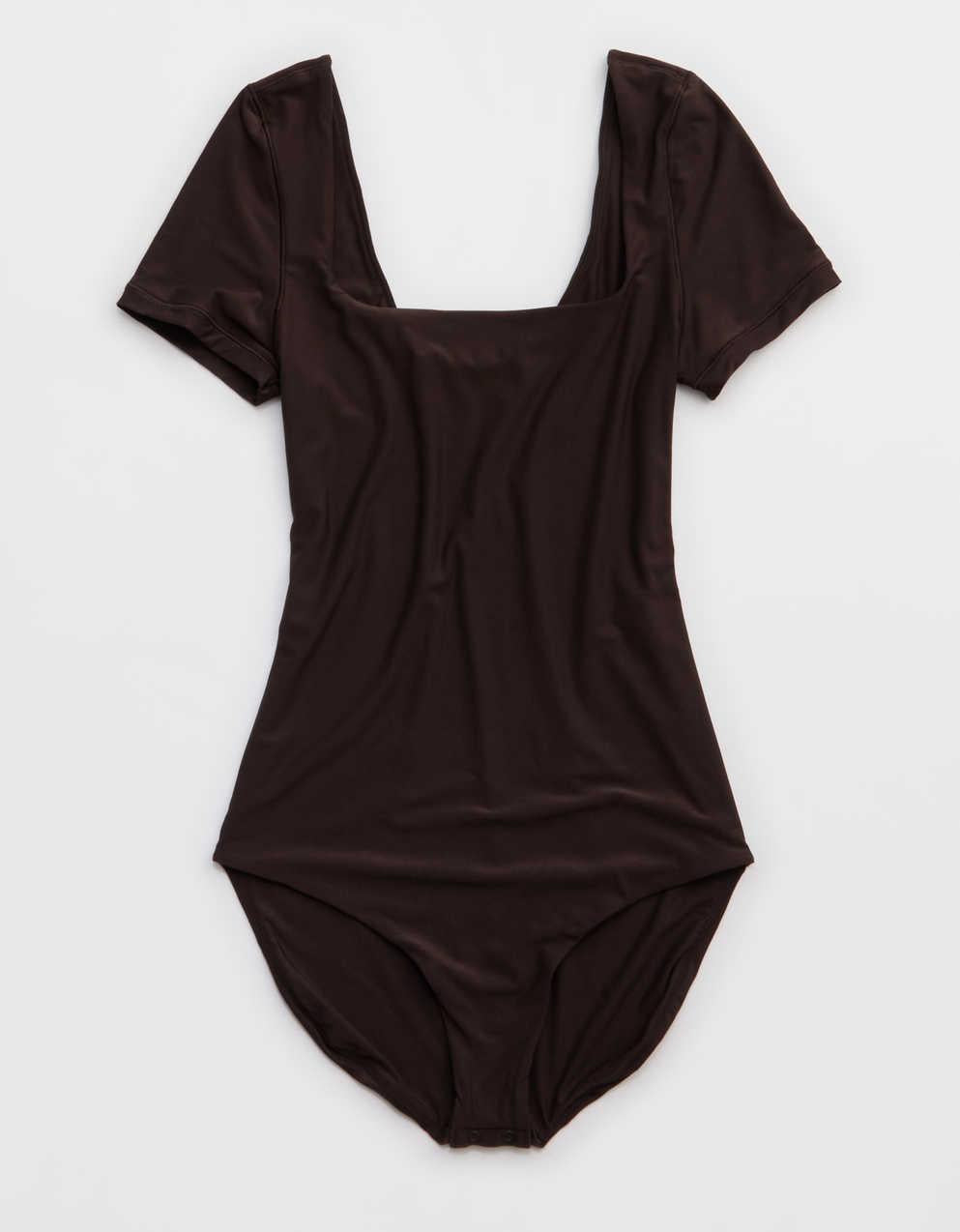 SMOOTHEZ Short Sleeve Square Neck Bodysuit