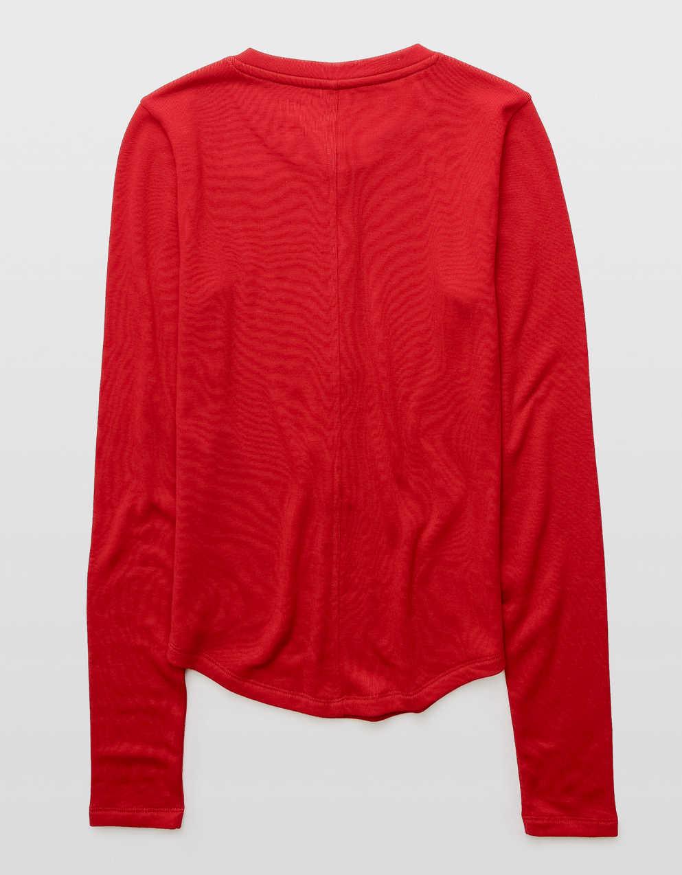 AE Long Sleeve Henley T-Shirt