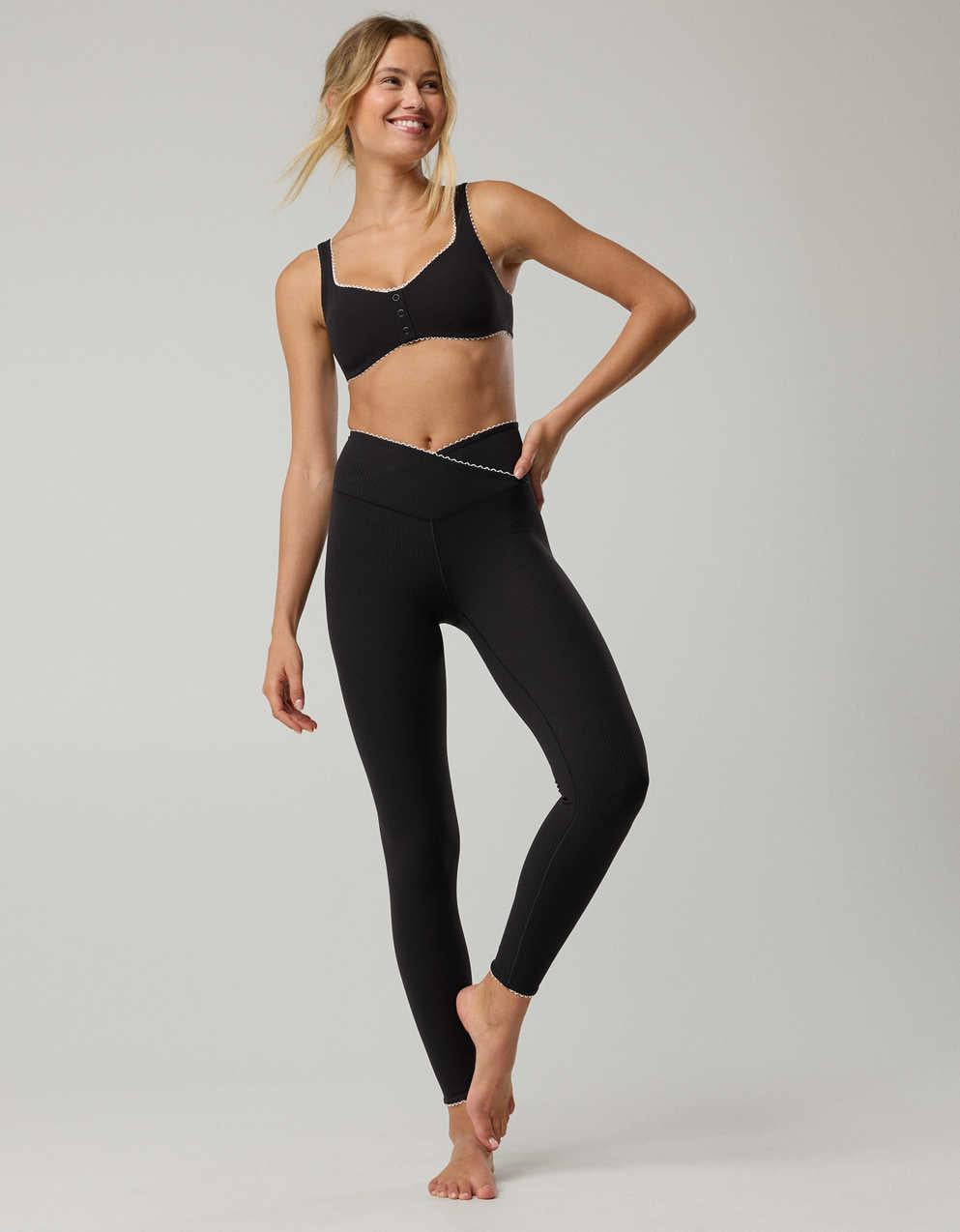 OFFLINE By Aerie Real Me XTRA Ribbed Picot Trim Crossover Legging