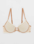 Show Off Vintage Lace Plunge Push Up Bra