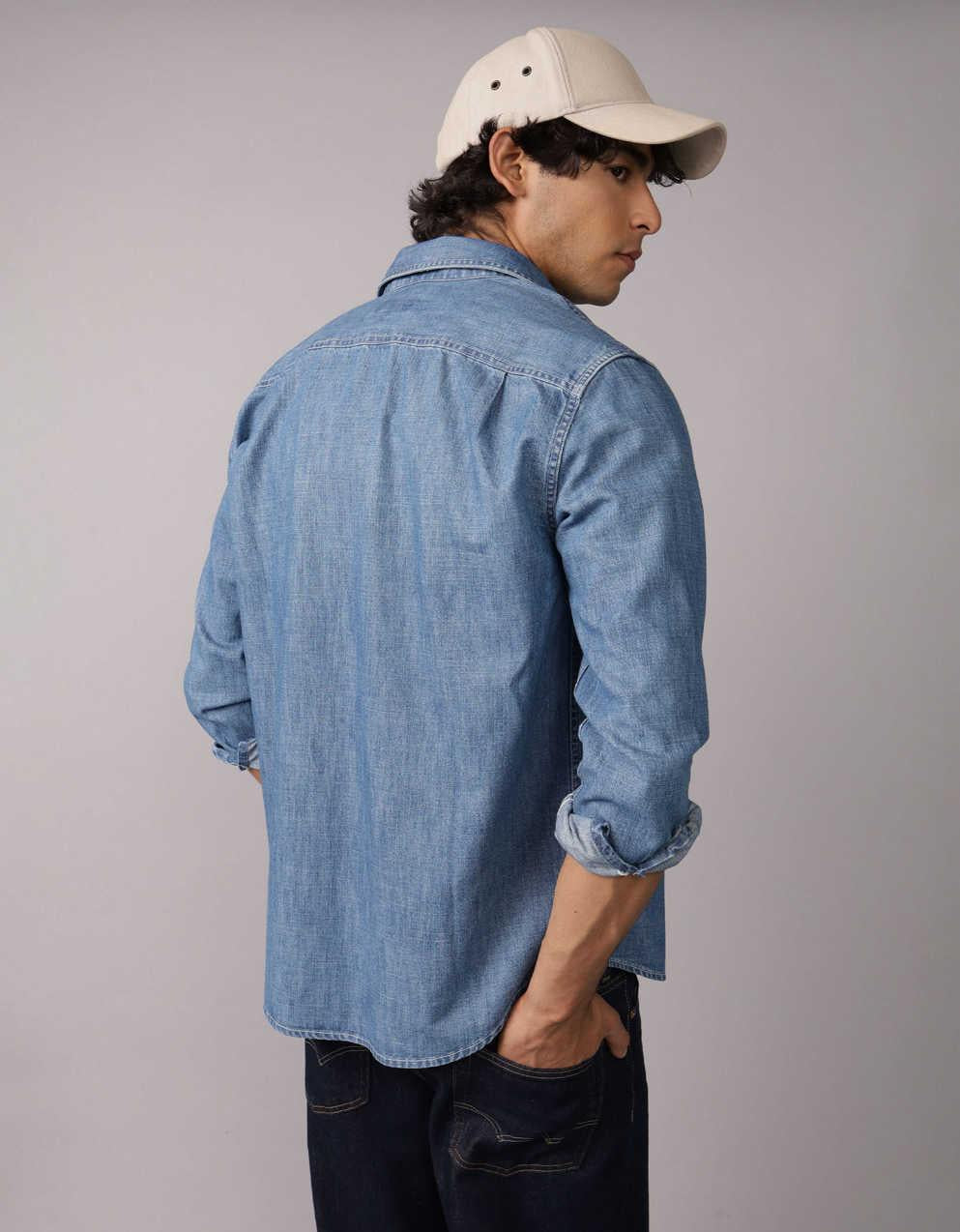 AE Long Sleeve Denim Shirt
