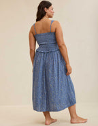 Aerie At The Barre Smocked Dress
