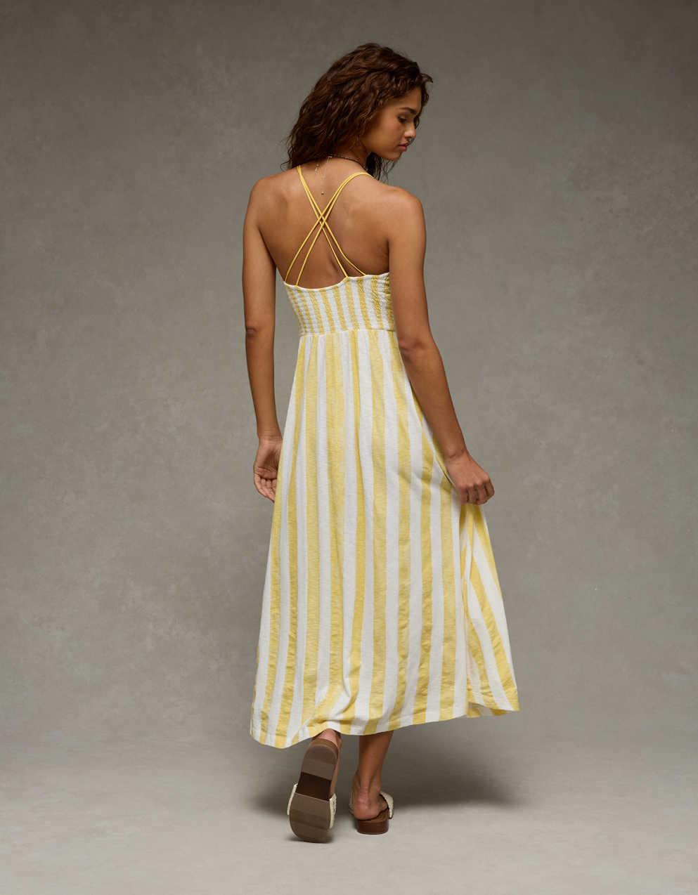 AE Sunchaser Smocked Maxi Dress