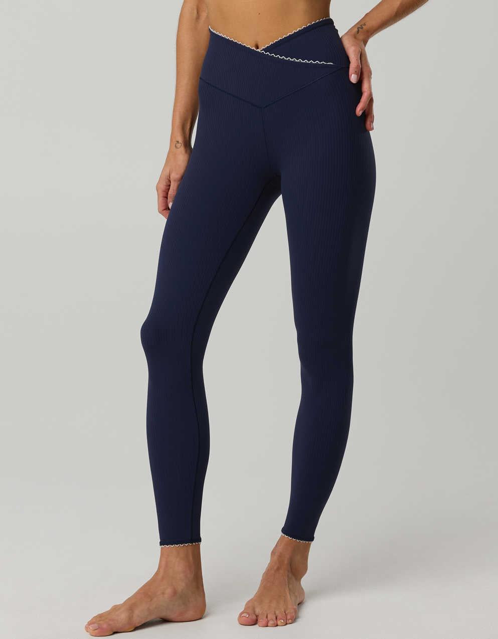OFFLINE By Aerie Real Me XTRA Ribbed Picot Trim Crossover Legging