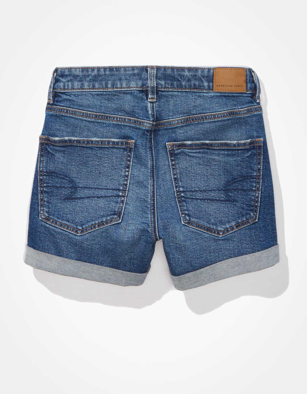 AE Stretch Denim Mom Shorts