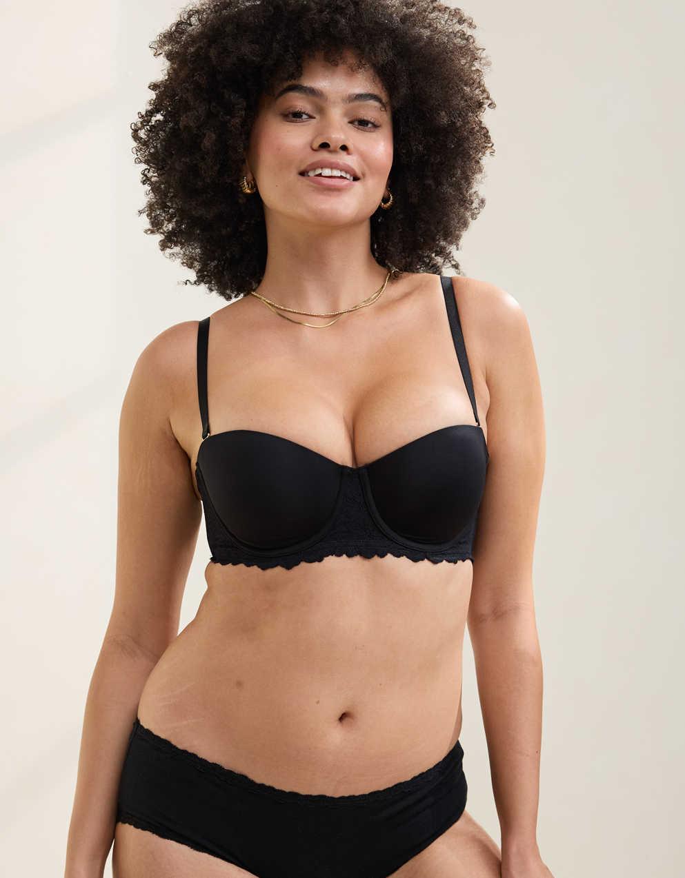 Show Off Rosey Lace Strapless Push Up Bra