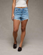 AE 3" Strigid Super High-Waisted Relaxed Denim Short
