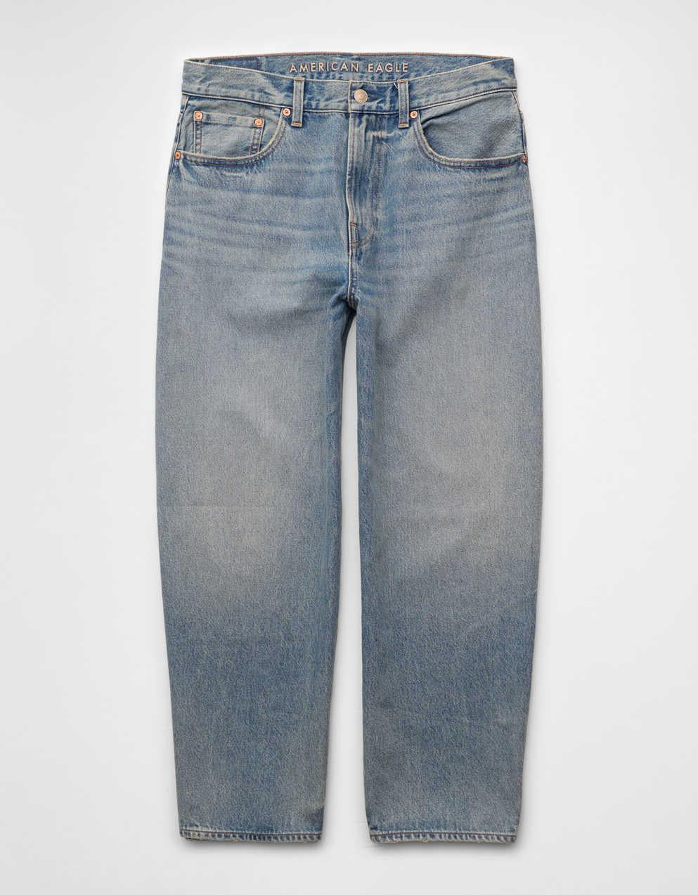 AE Cropped Baggy Barrel Jean