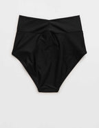 Aerie Ruched High Waisted Full Coverage Bikini Bottom