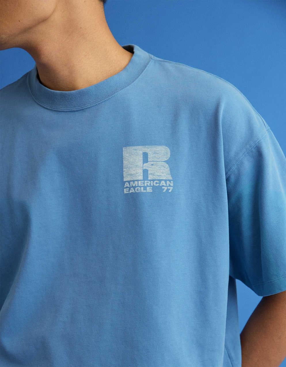 AE x Russell Athletic Heavyweight Eagle Graphic T-Shirt