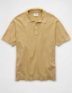 AE Weekend Washed Sweater Polo Shirt