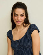 AE Cap-Sleeve Button-Up Top