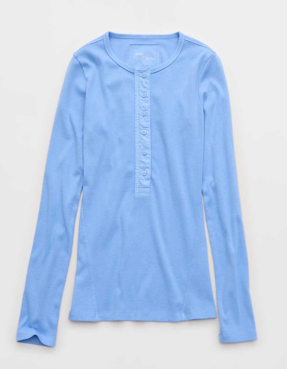 Aerie Essential Henley Layering T-Shirt