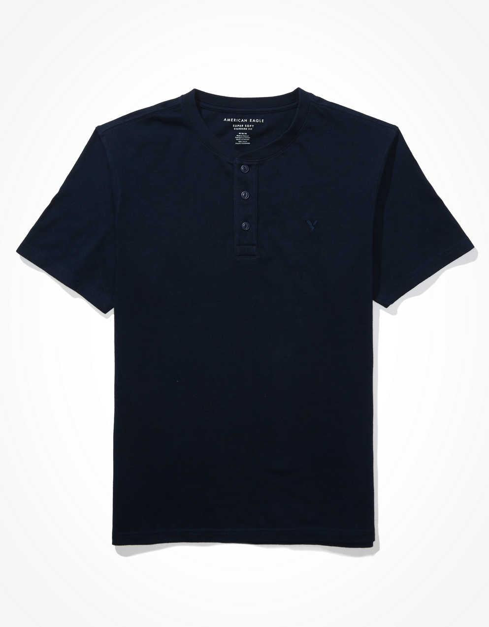 AE Short-Sleeve Henley Icon T-Shirt