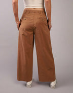 AE Stretch Super High-Waisted Ultra Wide-Leg Ankle Trouser