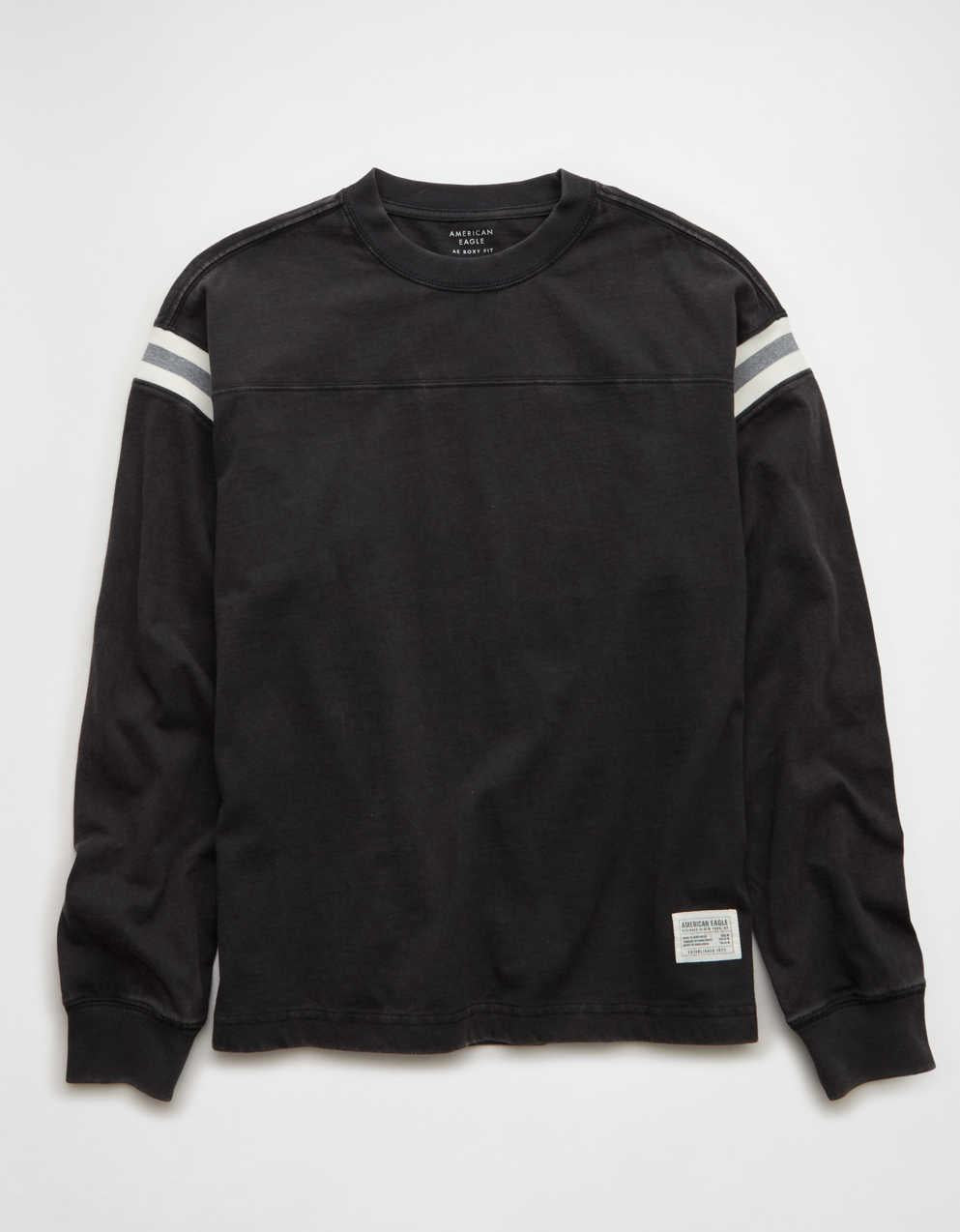 AE Boxy Long-Sleeve Football T-Shirt