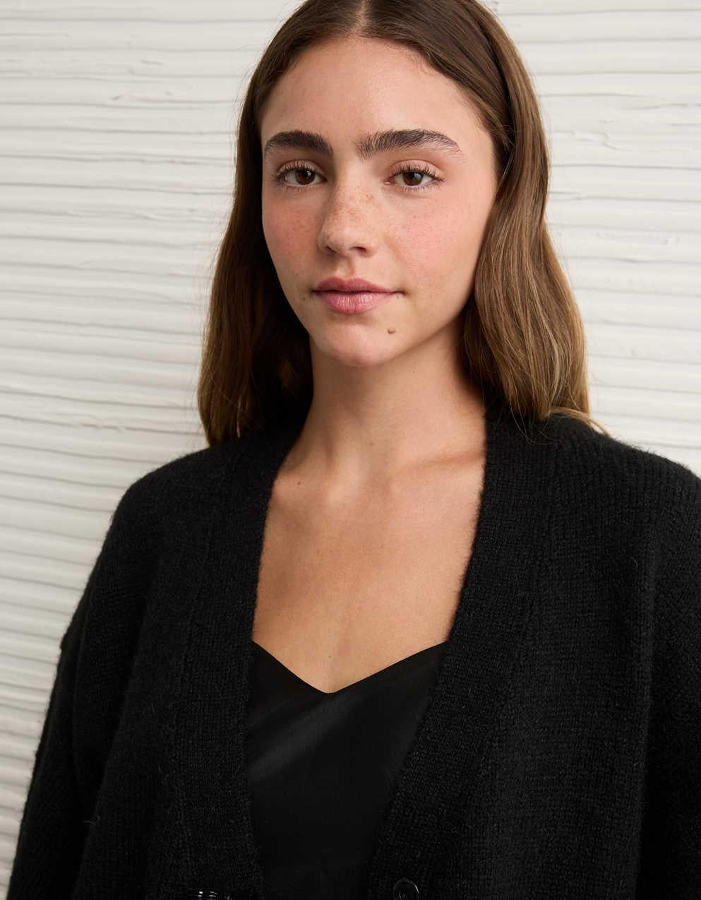 AE V-Neck Bow Cardigan