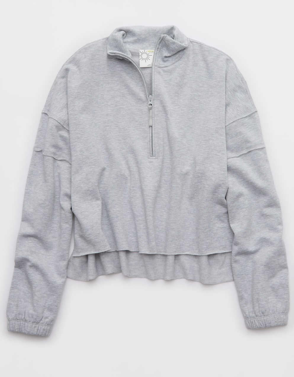 OFFLINE By Aerie OTT Seamed Quarter Zip Sweatshirt