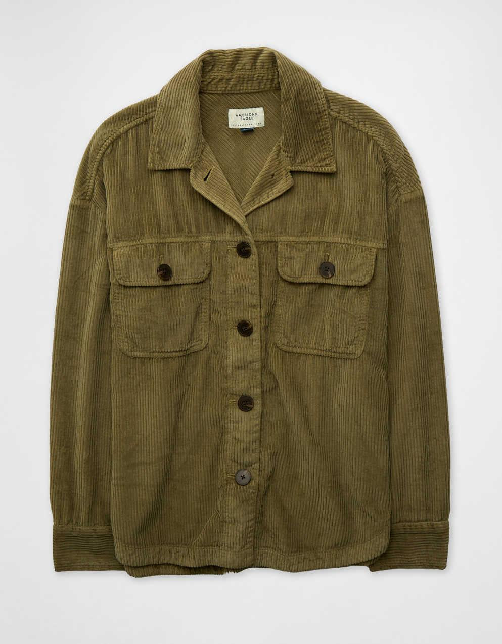 AE Oversized Corduroy Shacket