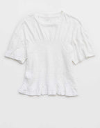 Aerie Smocked T-Shirt