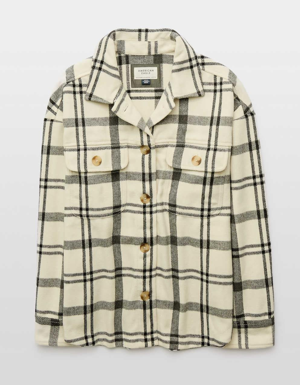 AE Plaid Shacket