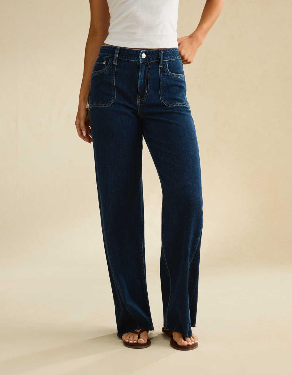 AE Super High-Waisted Baggy Wide-Leg Jean