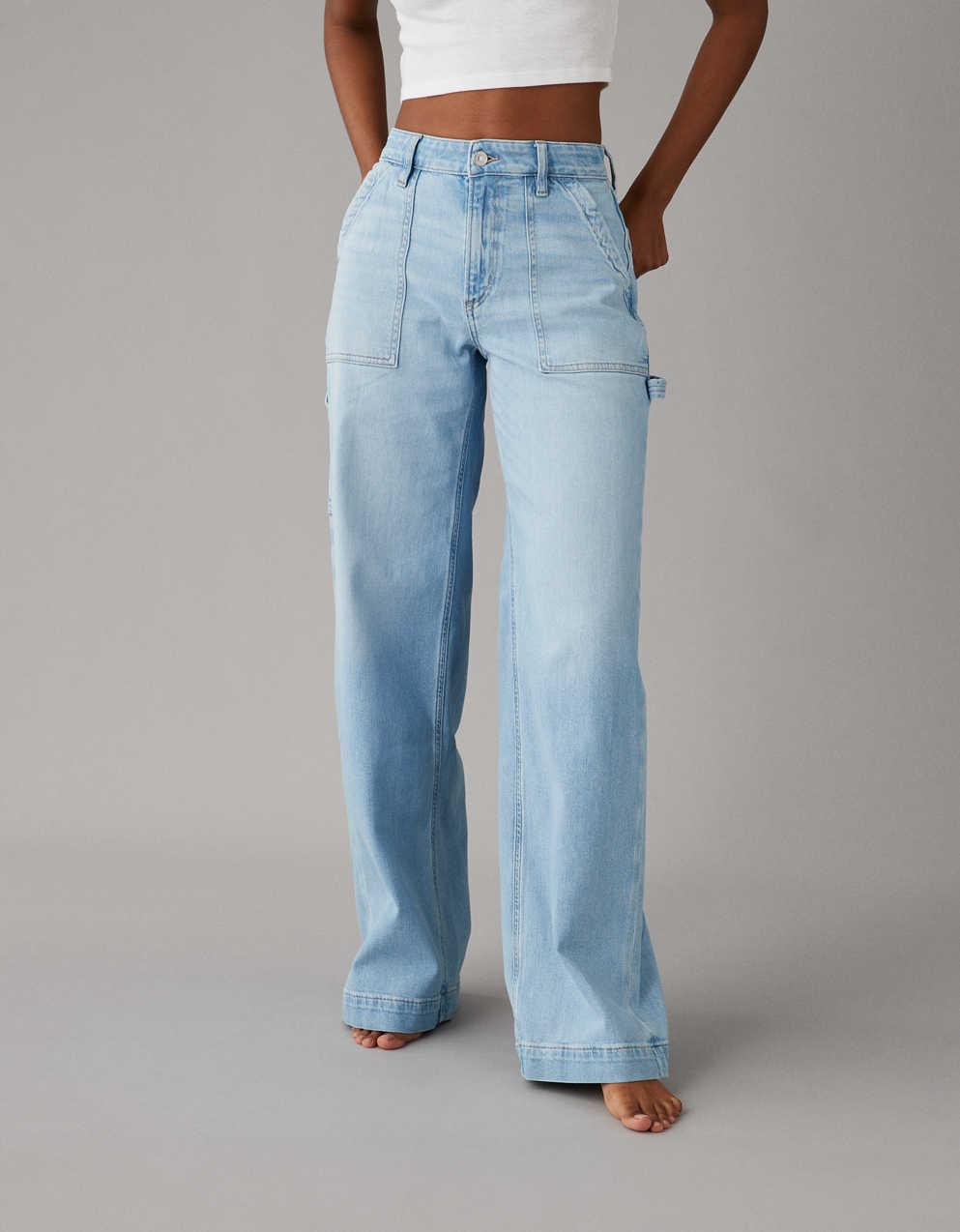 AE Super High-Waisted Baggy Wide-Leg Jean