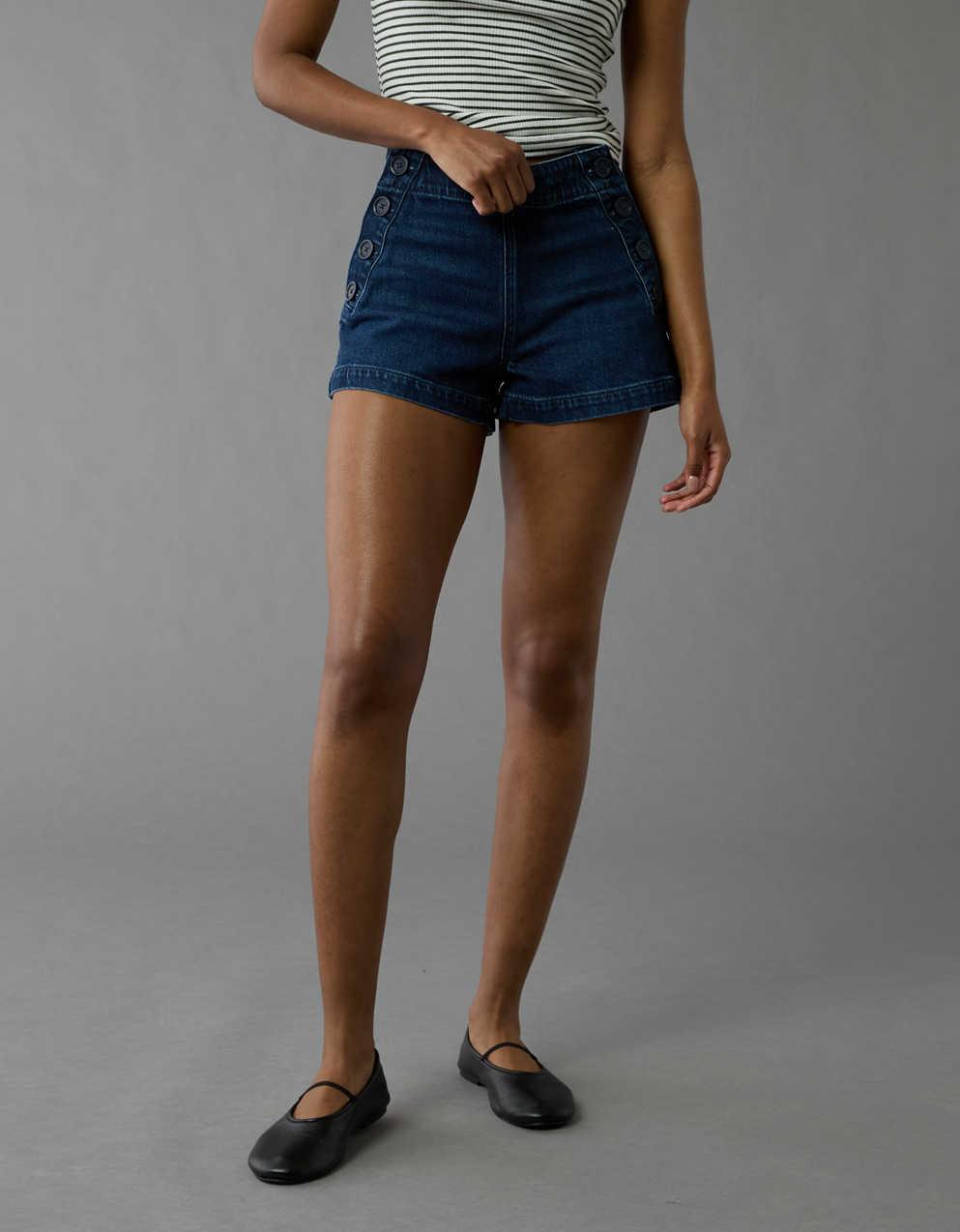 AE Stretch Denim Mom Short