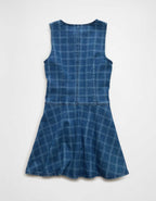 AE Plaid Denim Mini Dress