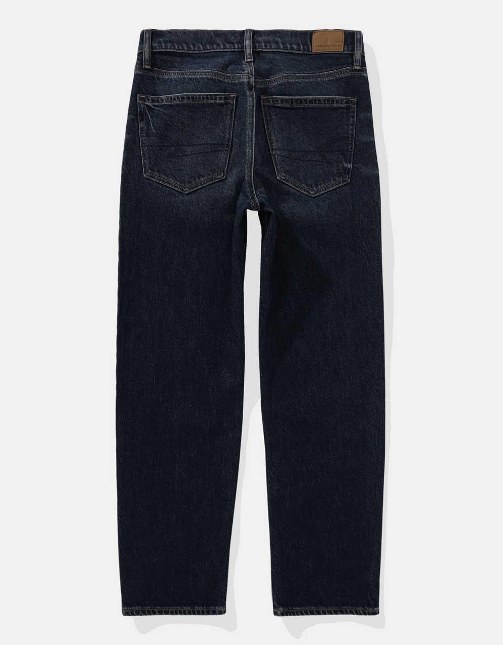 AE Stretch Super High-Waisted Ankle Straight Jean