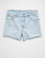 AE Strigid Ripped Super High-Waisted Relaxed Denim Short