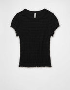 AE Smocked Hey Baby Tee