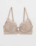 Show Off Feeling Femme Lace Plunge Push Up Bra