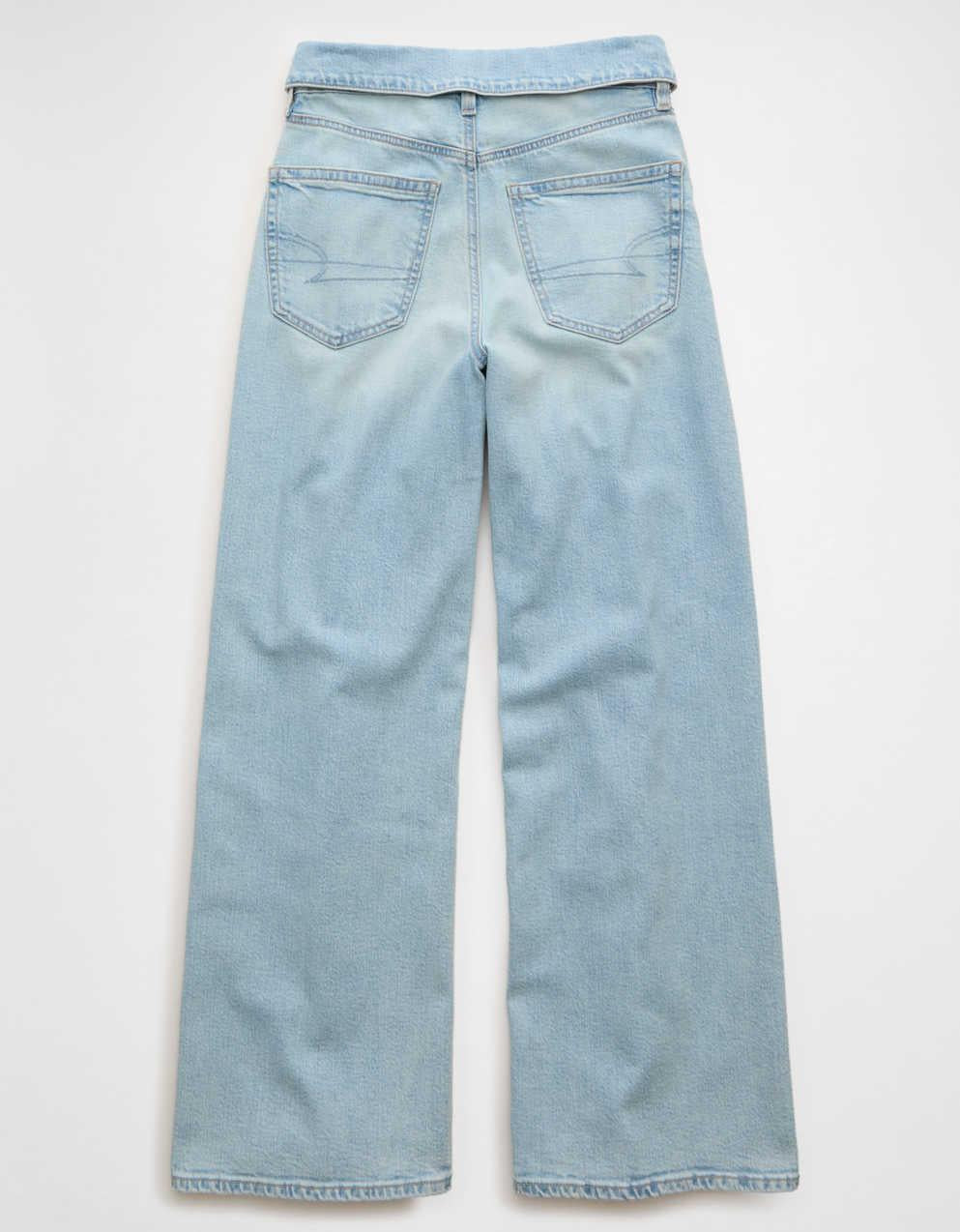 AE Curvy Super High-Waisted Baggy Wide-Leg Jean
