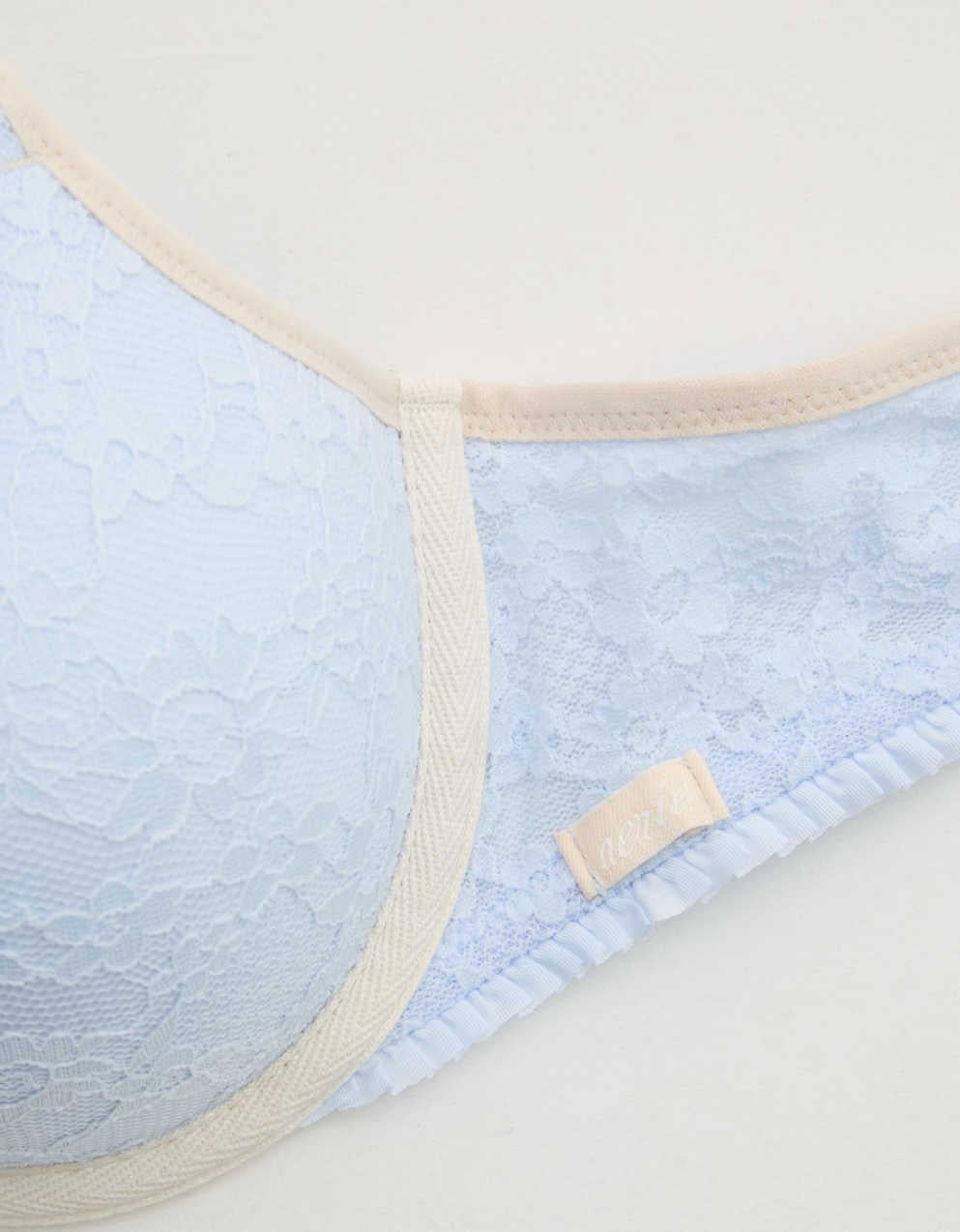 Show Off Vintage Lace Plunge Push Up Bra