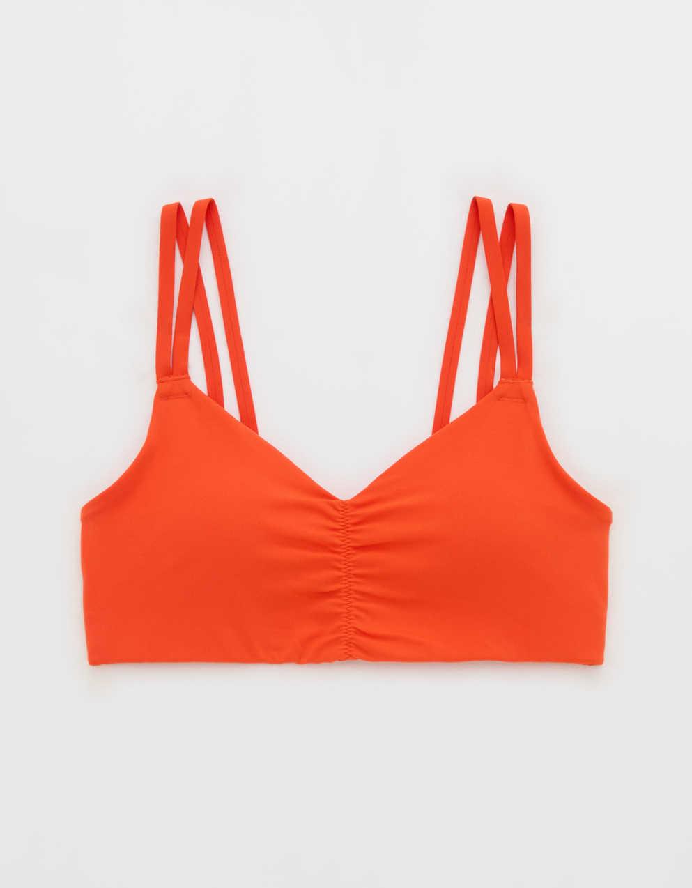 OFFLINE By Aerie Real Me Ruched Strappy Sports Bra