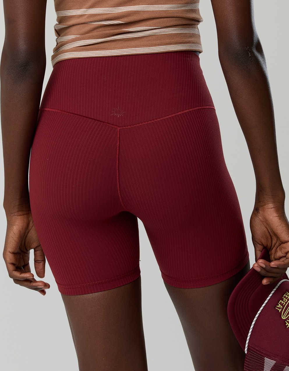 OFFLINE By Aerie Real Me XTRA Ribbed High Waisted 5" Bike Short