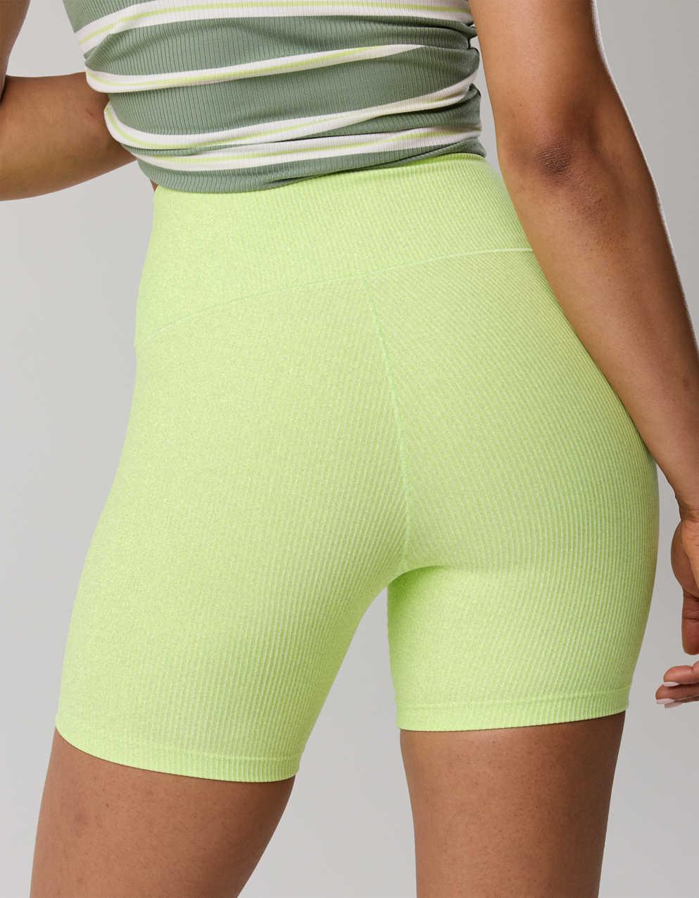 OFFLINE By Aerie Stripe Rib High Waisted 5" Bike Short