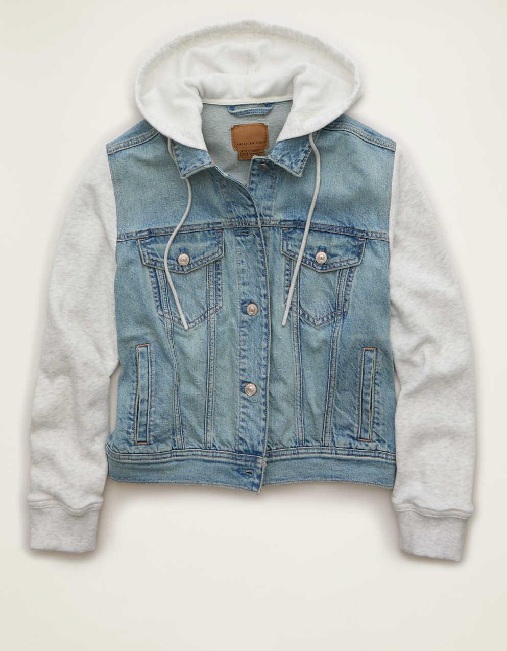 AE Hooded Denim Jacket