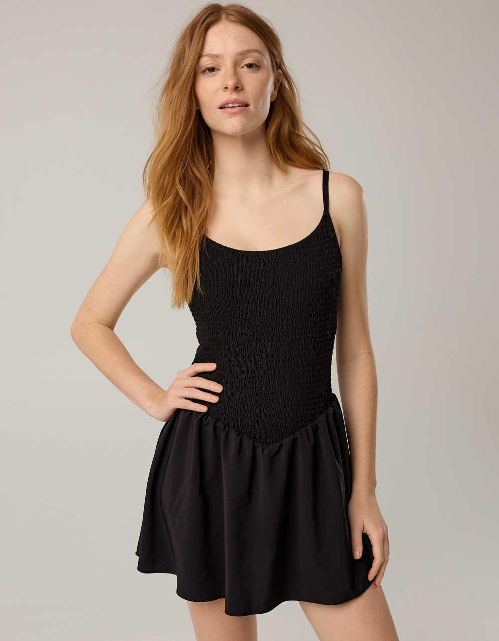 OFFLINE By Aerie Real Me Smocked Flowy Dress