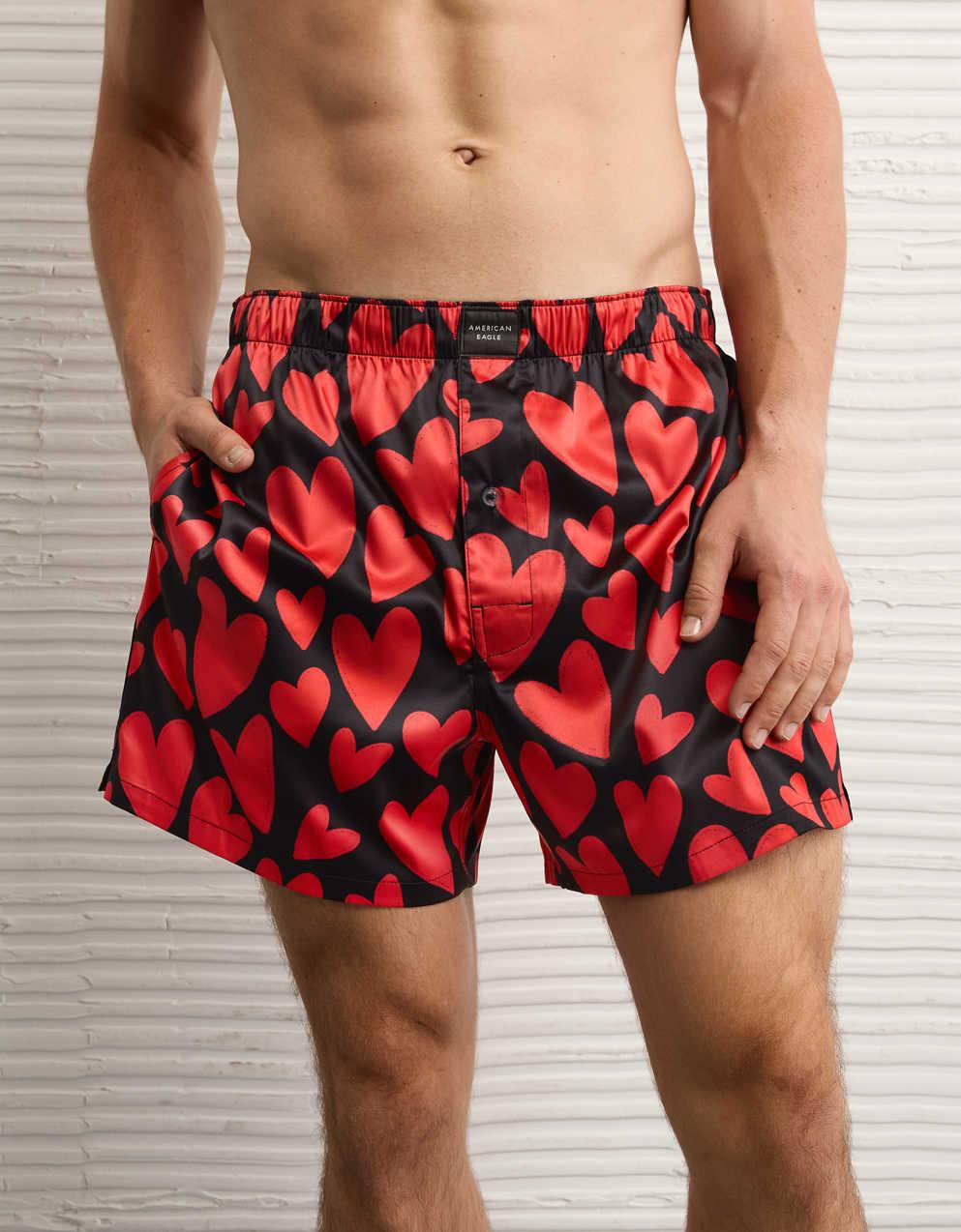 AEO Men's Valentine's Day Satin Pocket Boxer Short