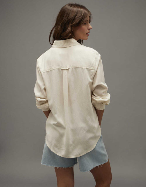 AE Bestie Long-Sleeve Button-Up Shirt
