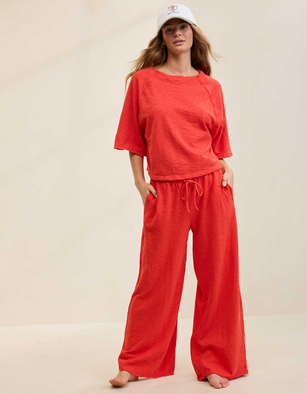 Aerie It's Casual Knit Slub Trouser