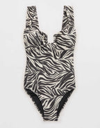 Aerie Bandeau Full Coverage One Piece Swimsuit