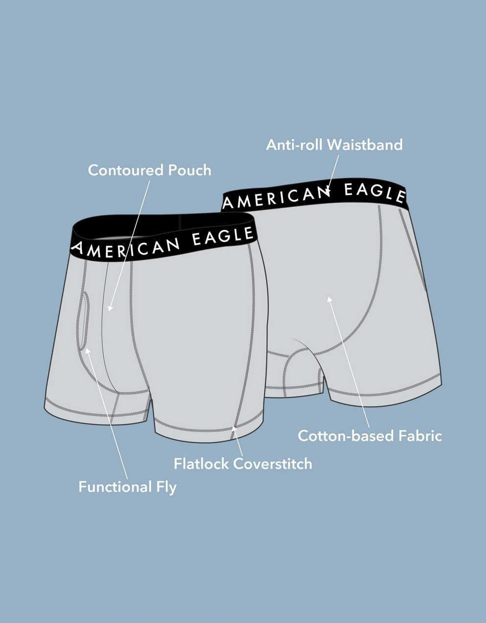 AEO Men's 4.5" Classic Cotton Boxer Brief