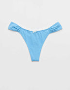 Superchill Cotton Ruched Thong Underwear