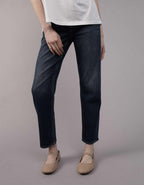 AE Stretch Super High-Waisted Ankle Straight Jean