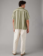 AE Poolside Striped Button-Up Shirt